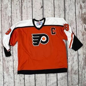 Vintage 90s Eric Lindros Philadelphia Flyers NHL Hockey Sports Jersey